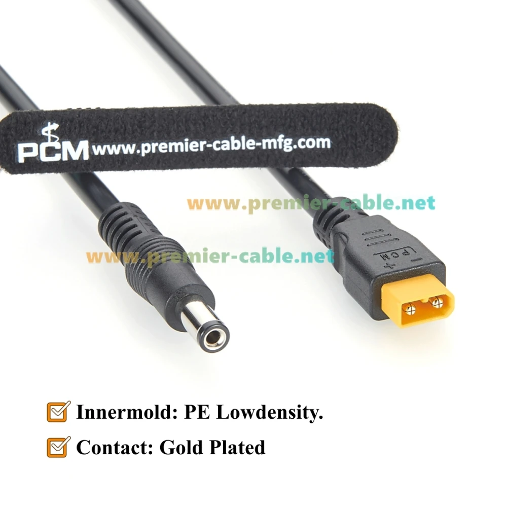 XT30 zu DC5521 Stromkabel 18AWG XT30 Stecker auf DC 5,5x2,1mm Stecker Kabel für RC-Flugzeuge, Raspberry Pi, Solargenerator, CCTV – Detail 4
