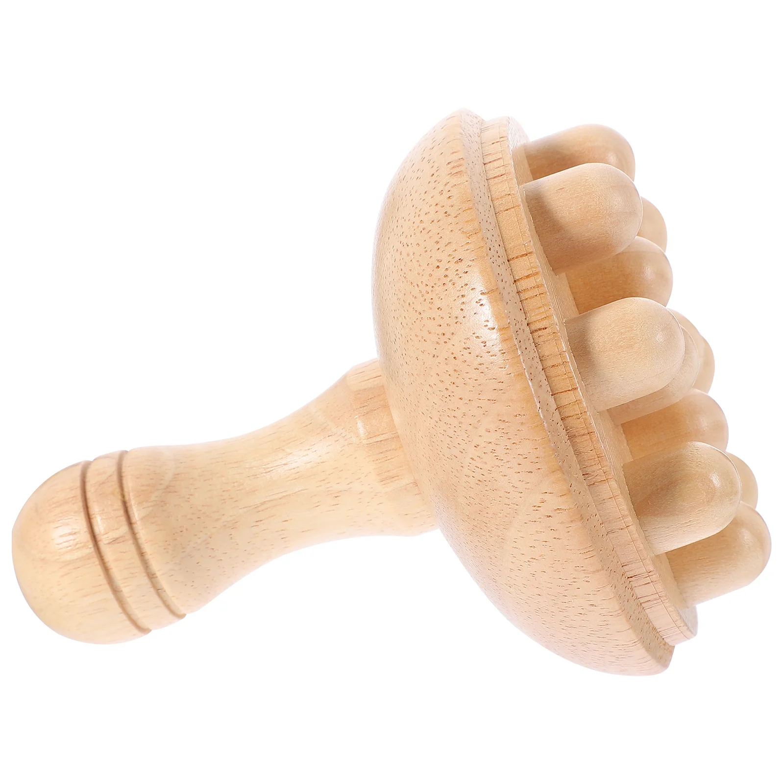 

Scalp Massage Comb Gua Sha Massage Comb Rubber Wood Mushroom Head Multi-Functional Acupoint Massager Portable Lightweight Travel