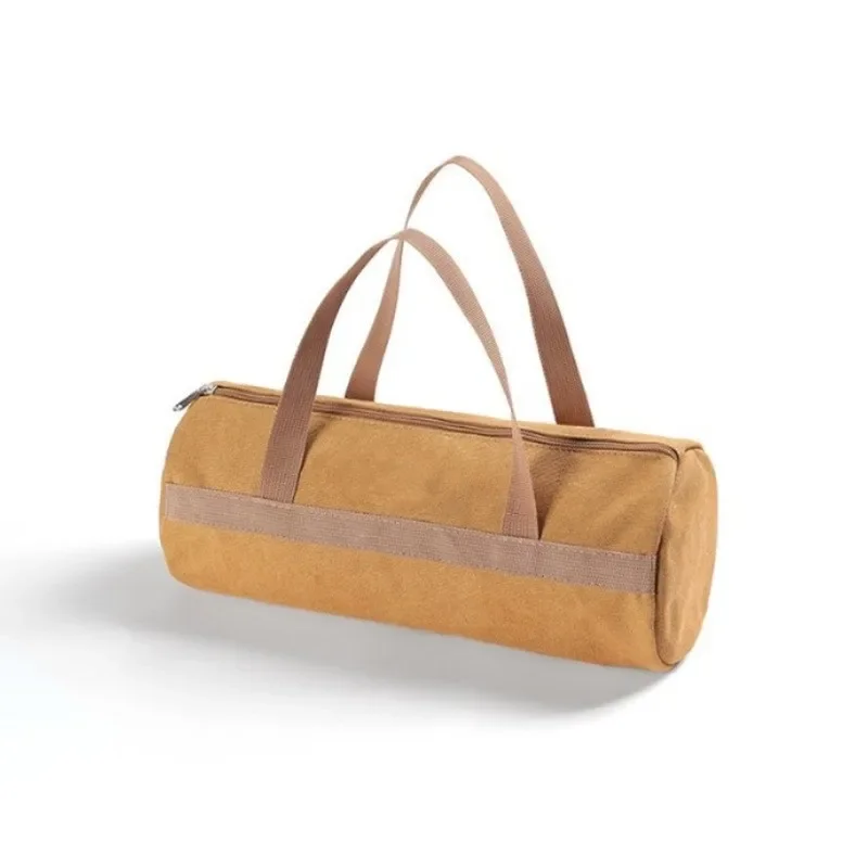 أدوات التخييم حقيبة التخزين سعة كبيرة اسطوانة خيمة حصة حقيبة خفيفة الوزن ربط الخيمة الأرض مسمار حامل حقيبة للتخييم في الهواء الطلق #5