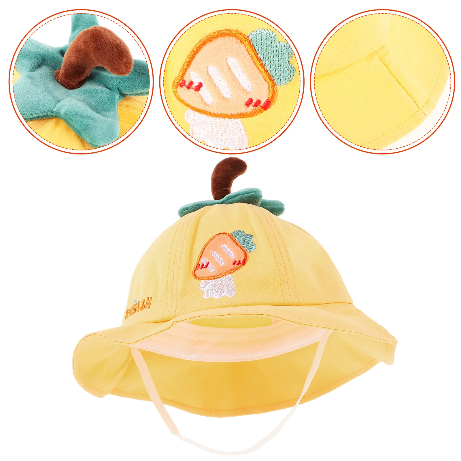 

Toddler Girl Sun Hat Strap Breathable Cartoon Summer Bucket Baby Girls Newborn Fisherman Sun Protection Hat Baby Hats Girl