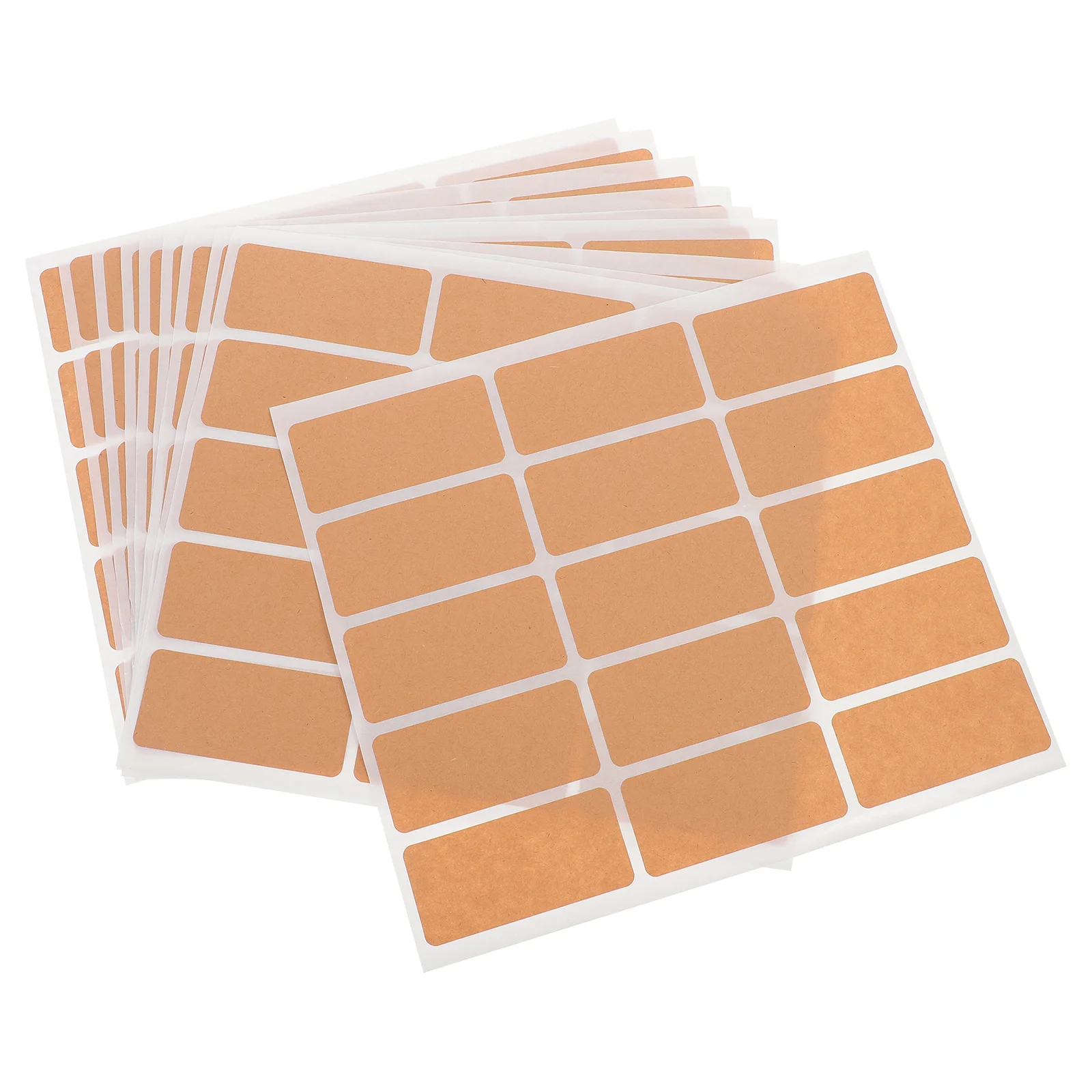 

150pcs Seasoning Jar Label Stickers Blank Name Tags For Home Organization Self-Adhesive Sorting Sticker Sheets Kraft Paper