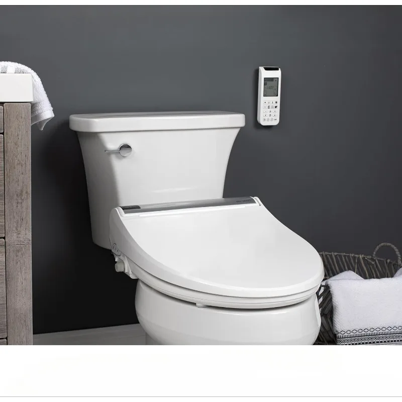 home.BB2000 Bliss Electric Bidet Toilet Seat, Warm Water with Air Dryer,  Night Light, Remote Control, Elongated, White