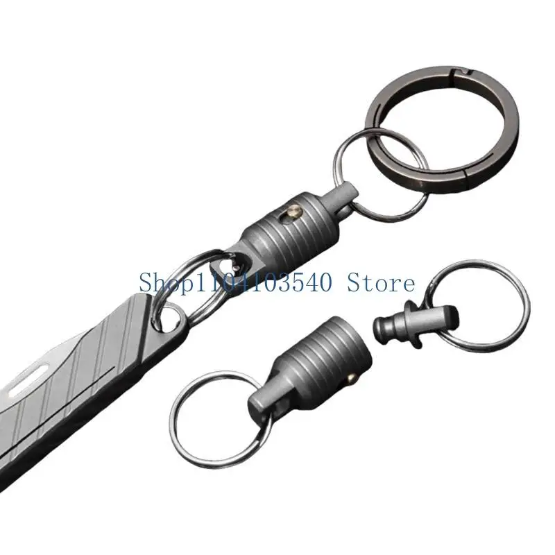 

02DC Pack Of 2 Keychains Holder Lightweight Design For Secure Key Carrying Business And Outdoor Use Organized Key Management