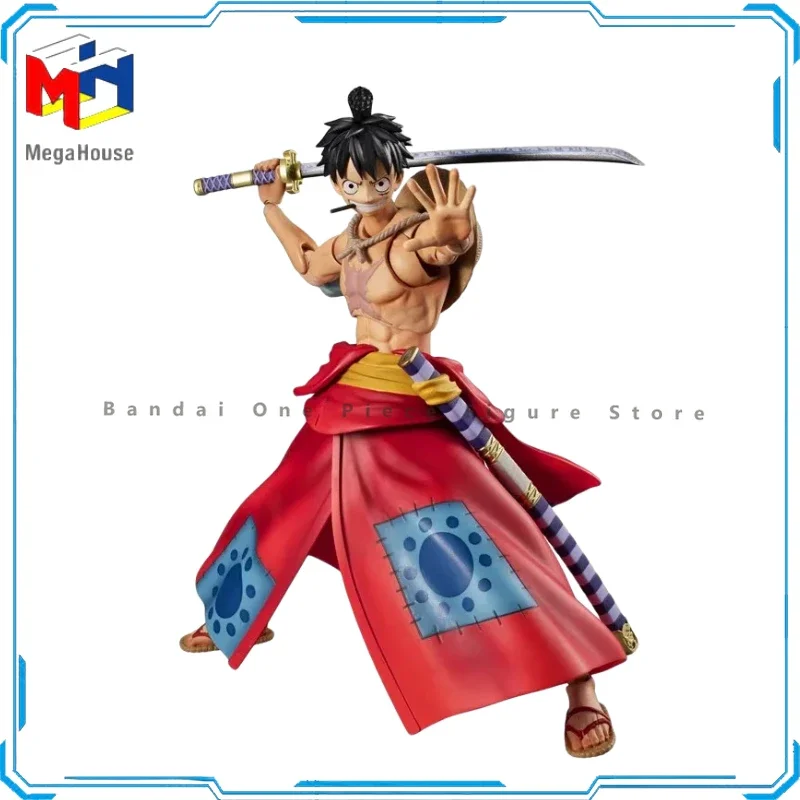 

Оригинальные фигурки Луффи Megahouse MH VAH One Piece, анимационные игрушки, подарки, Подлинная модель коллекционера, аниме хобби