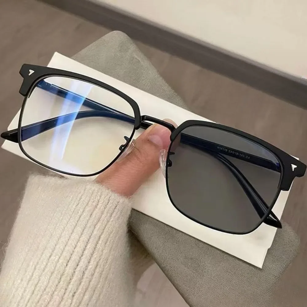 Photochrome Anti-Strahlung Metall Computerbrille Anti-Blaulicht-Brille Unisex