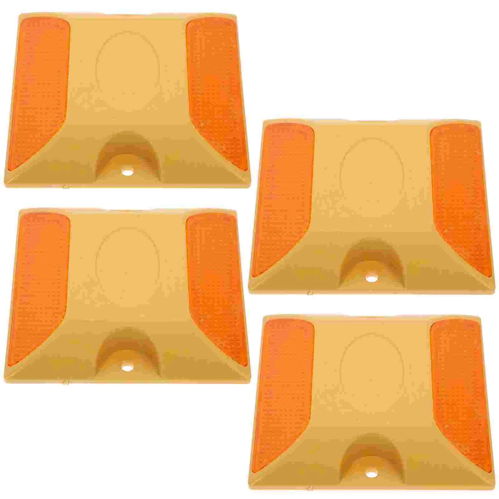 4 Buah Reflektor Jalan Masuk Penanda Jalan Raya Rambu Jalan Reflektif Plastik untuk