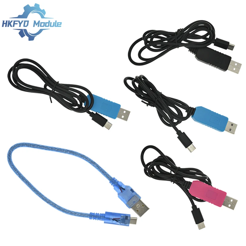 CH340 PL2303 CP2102 FT232 Download Line Cable USB To TTL Serial Wire Adapter Compatible TYPE-C 