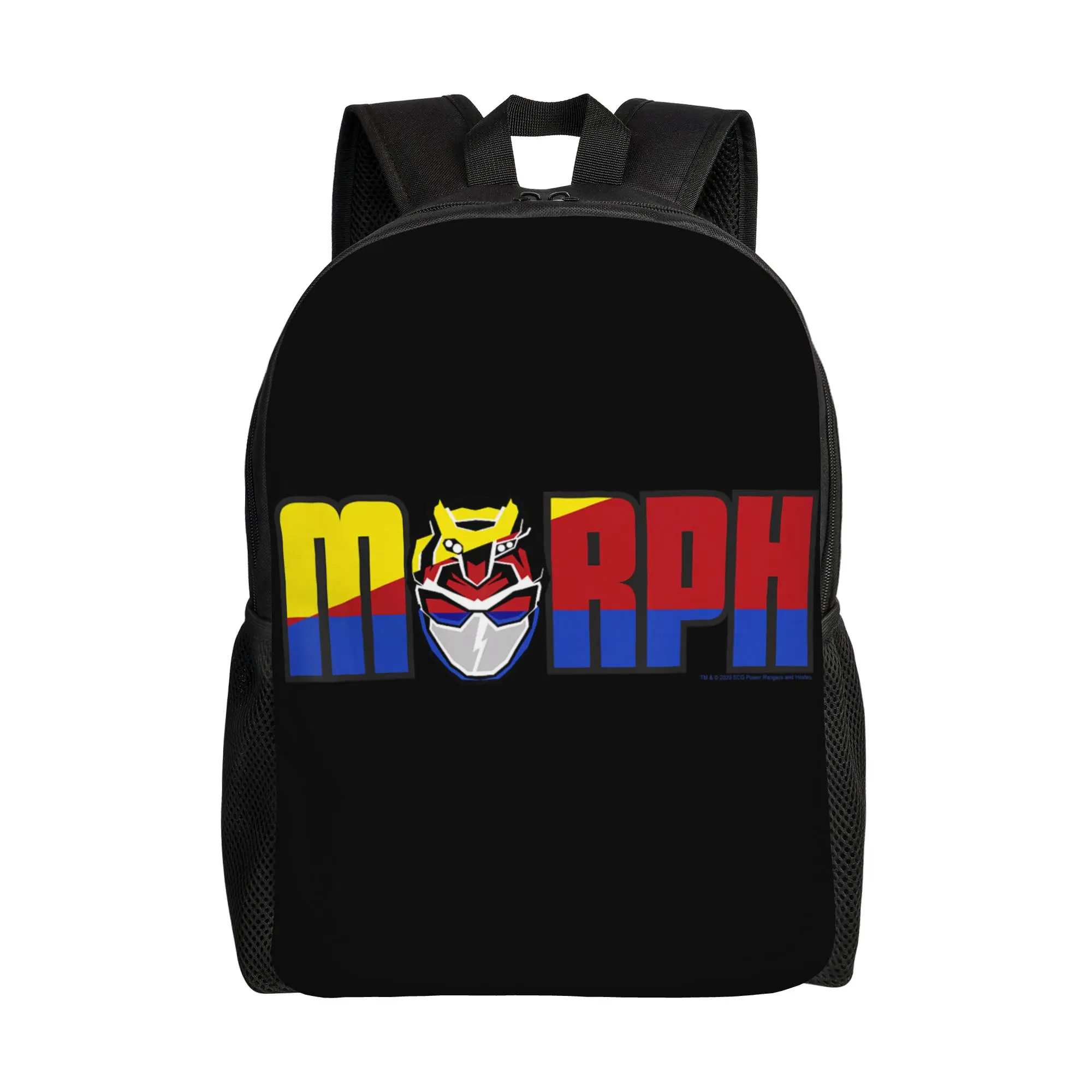 

Bandai backpacks Power Rangers Beast Morphers Retro Tech Logo Daypack mochila School Large Capacity Rucksack