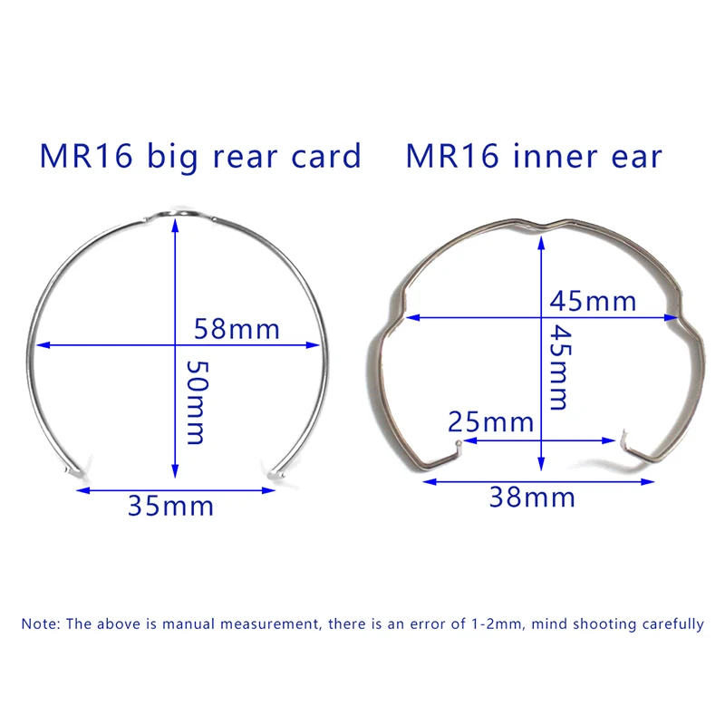 Light Cup Bracket Card Ring Downlight Spotlight Spring Lamp MR16 MR11 Retaining Spring Clip Lighting Accessories Fixed Clip