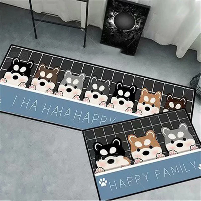 40*120Cm Anti-Slip Thuis Keuken Mat Cartoon Zachte Tapijt Bad Lange Strip Absorptie Deurmat Entree Balkon hotel Woonkamer