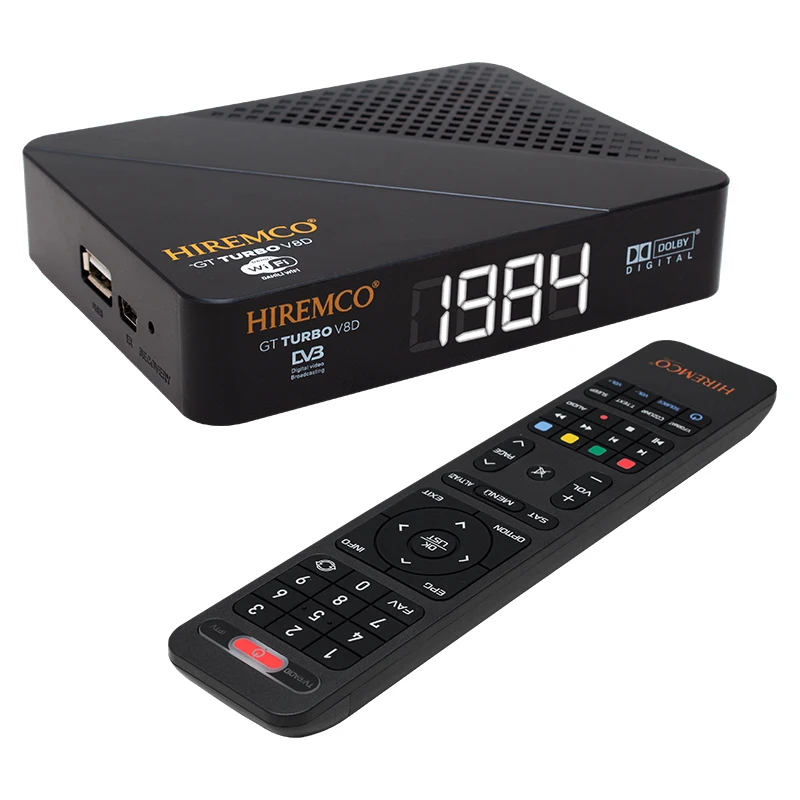 HIREMCO GT TURBO V8D HD IP TV PLUS ETHERNETLİ LINUX BASED INBUILT WIFI FULL HD MINI SATELLITE RECEIVER