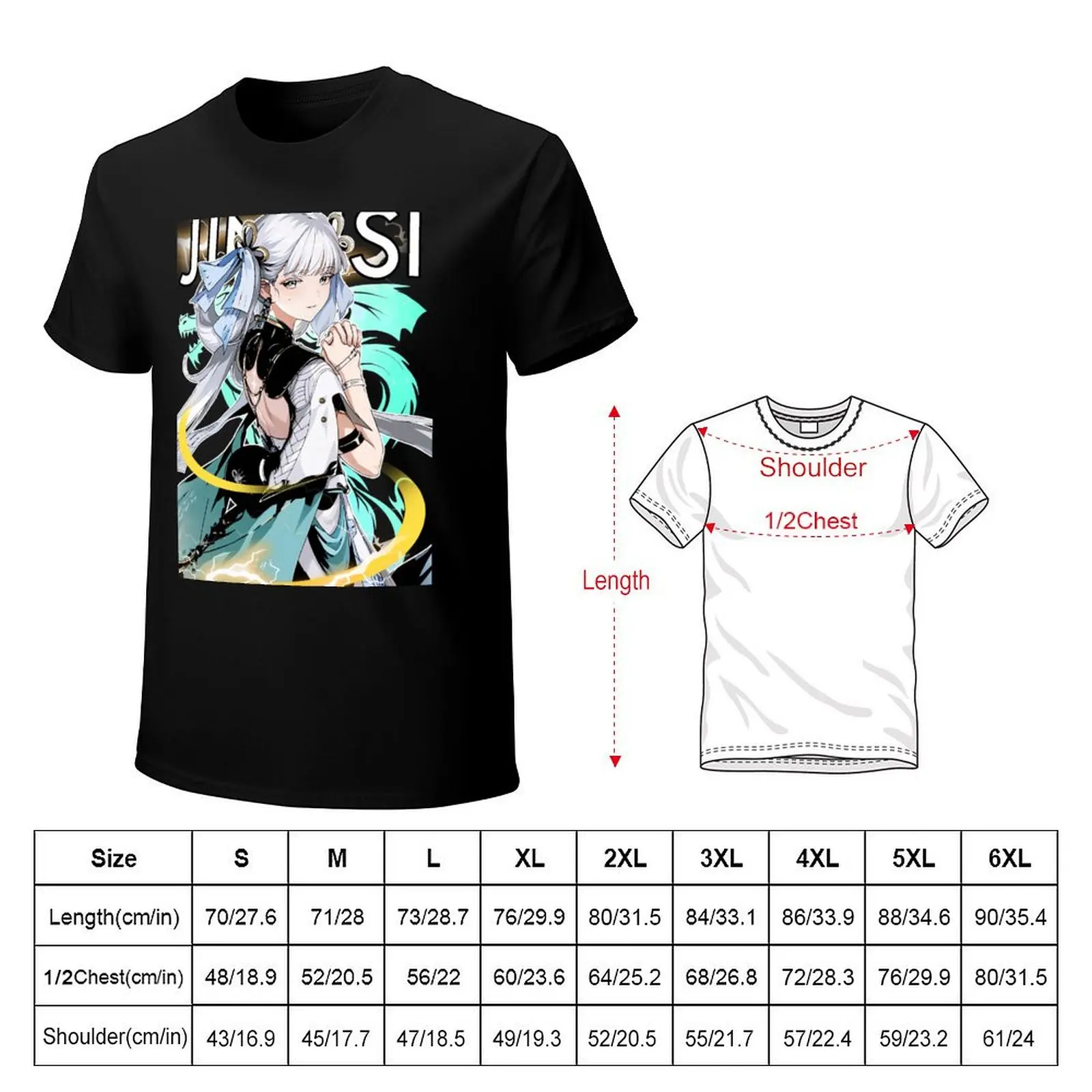 Wuthering waves Jinhsi Shirt Wuthering waves shirt fan Jinhsi Stickers decals T-Shirt Quick Dry Light Sports T-Shirt