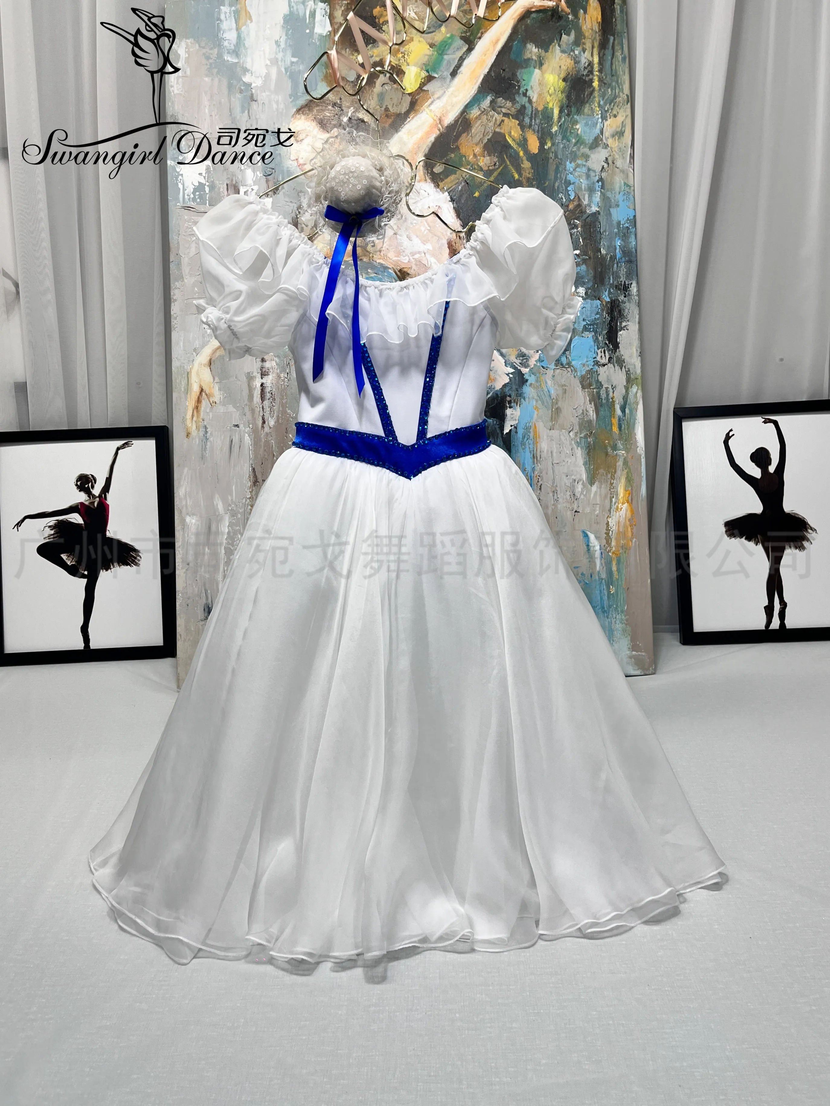 Ballet tutu dress customized white prom dress adult children's performance Clara variation WG2511
