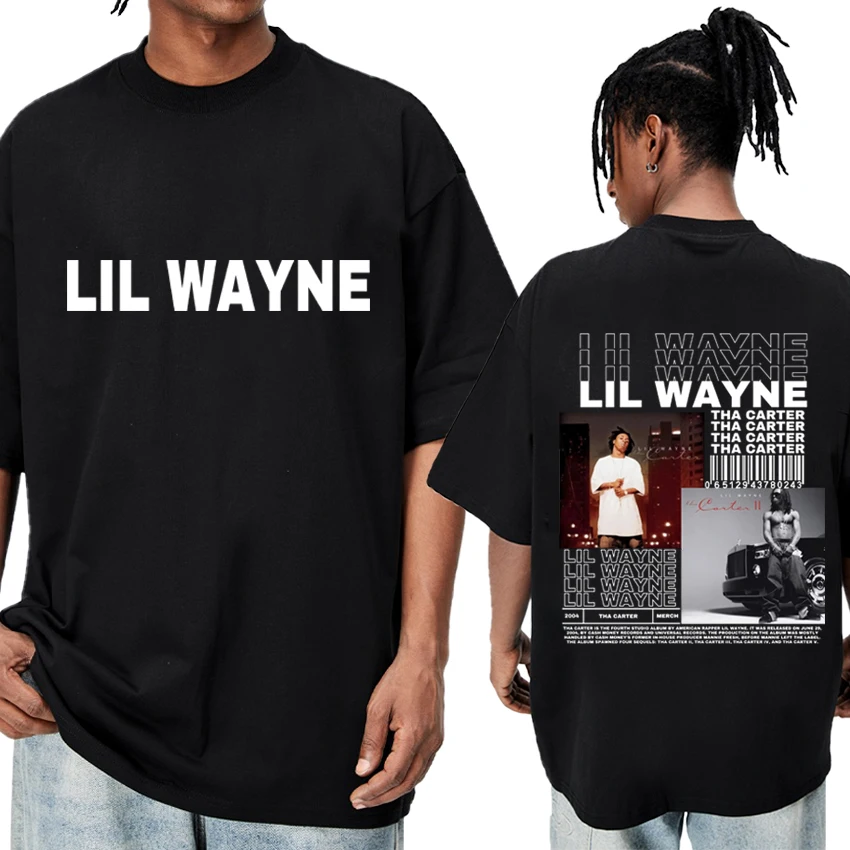 

Hot Rapper Lil Wayne Hip Hop Album Graphic T Shirt Unisex vintage oversized streetwear Men Women Cotton short sleeve T-shirts