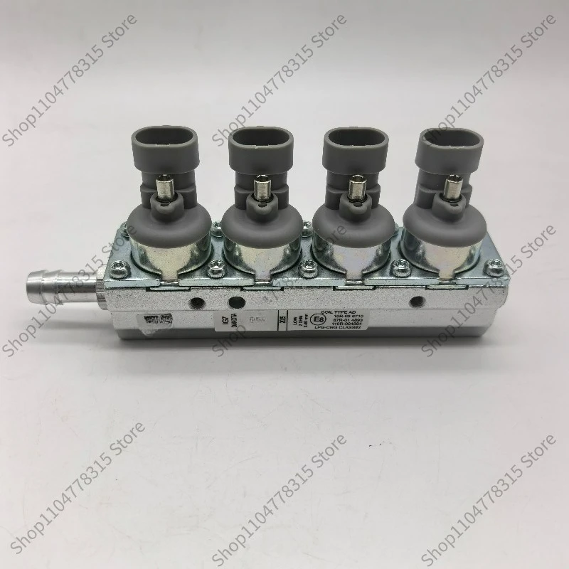 For Auto IG7 Gas Injection Rail High Speed Injector Assembly Fit LPG & CNG System With Imported Valve Core
