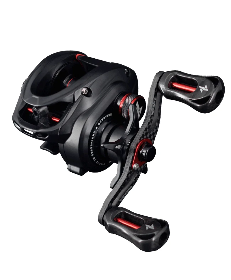 SEASIR MANSORY PRO Baitcasting-Angelrolle Ultraleicht Kohlefaser 131g Doppelspulen 7+1 BB 7,1:1/8,1:1 Übersetzungsverhältnis Max. Bremskraft 5kg – Detail 14
