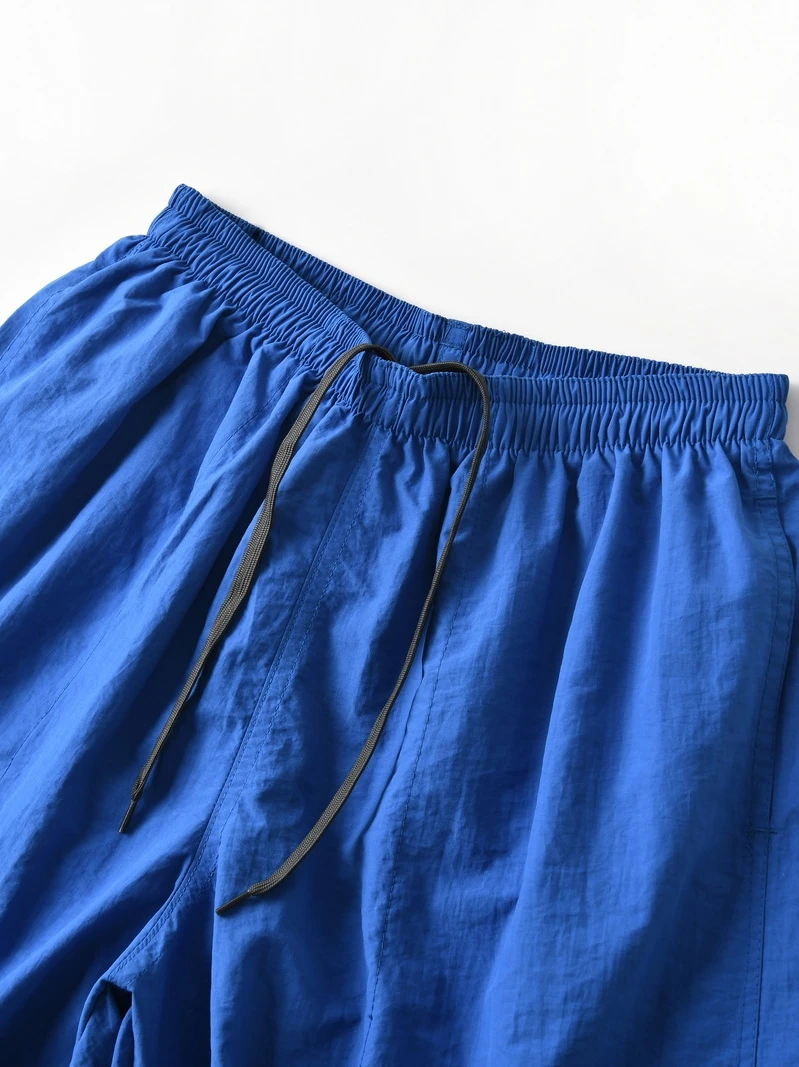 

Qui Dry Loose Fit Faionable Spor Повседневные пляжные брюки мужские летние INS модный бренд уличные свободные однотонные orts