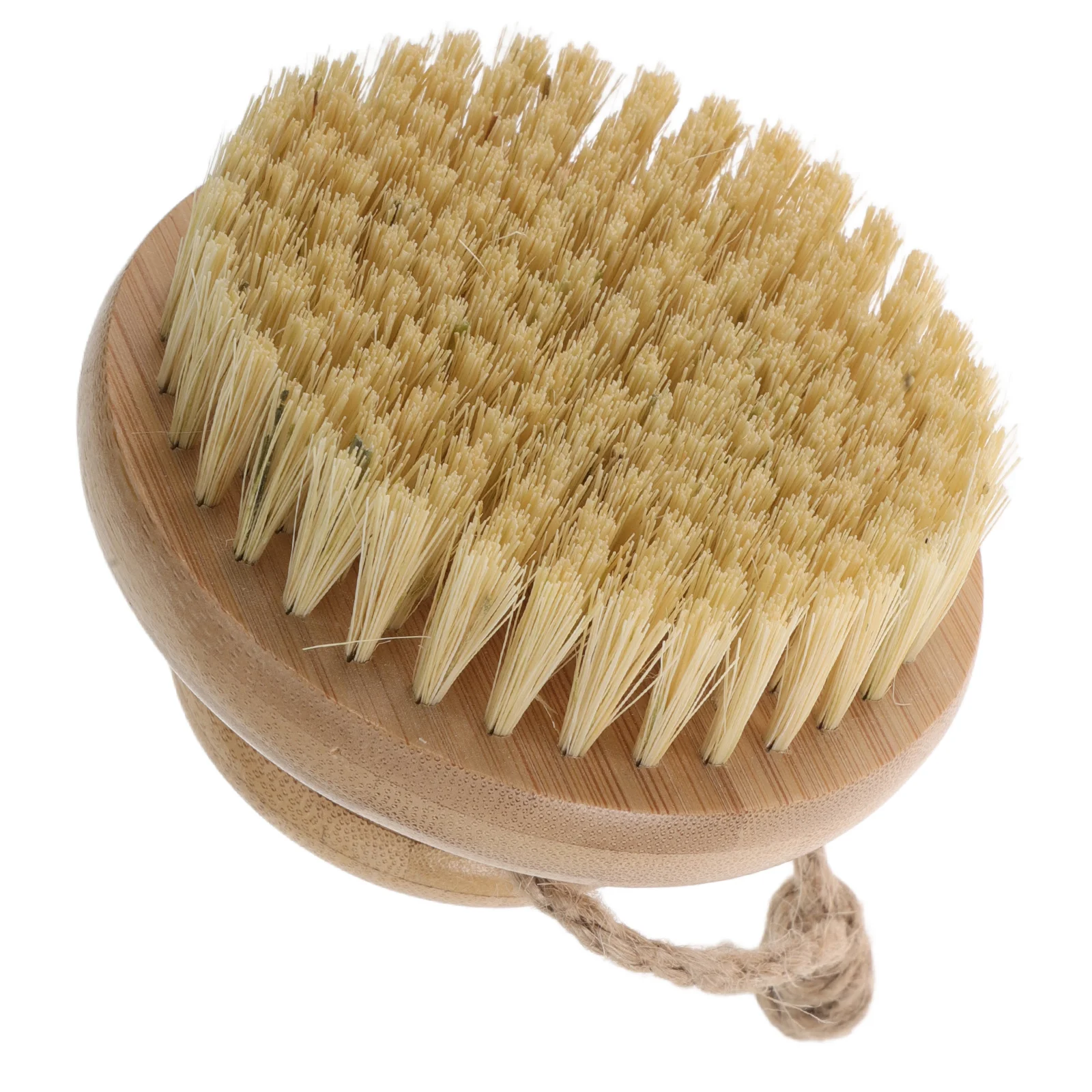 

Bamboo Dry Body Brush Sisal Bristles Handheld Back Scrubber Shower Use Exfoliating Dead Skin Removal Massage Bath Scrubber