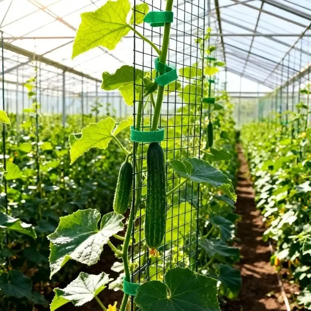 50/100PCS New Nylon Hook Loop Cable Ties Reusable Flexible Garden Support Strap Adjustable Plant Ties Garden Plant Support