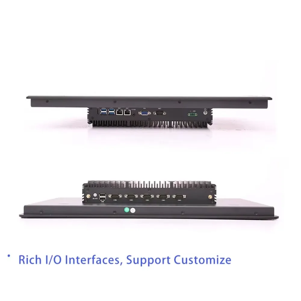 Fanless Industrial Touch Panel PC IP65 I3 I5 I7 J6412 J1900 Avantech Industrial Pc Industrial Control Computer