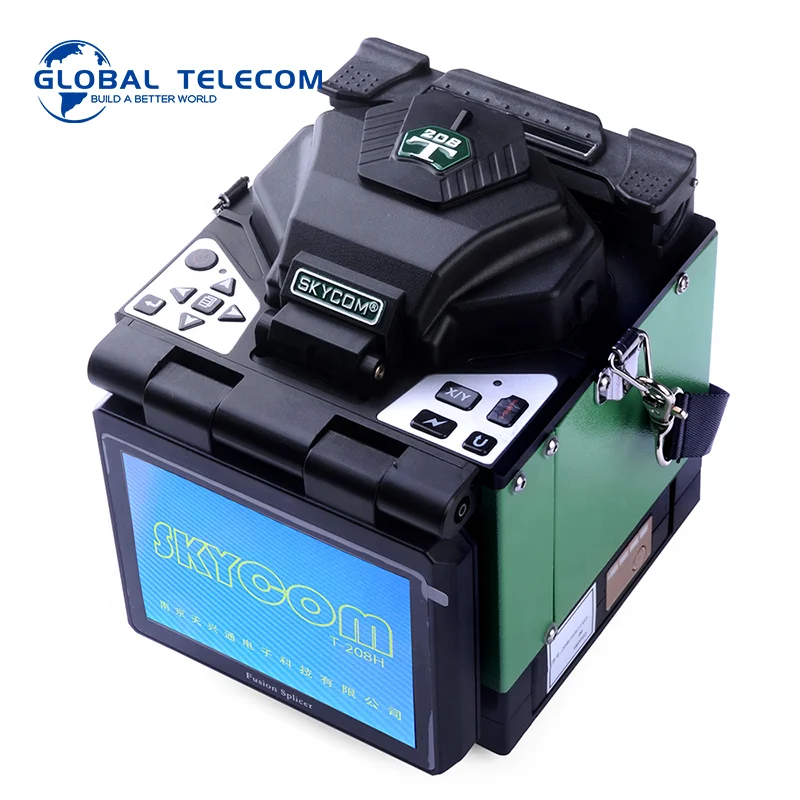 

SKYCOM T208 T208H T207 T207H FTTH Welder Splicer Optical skycom T208 optical fiber fusion machine empalmador de fibra por fusion