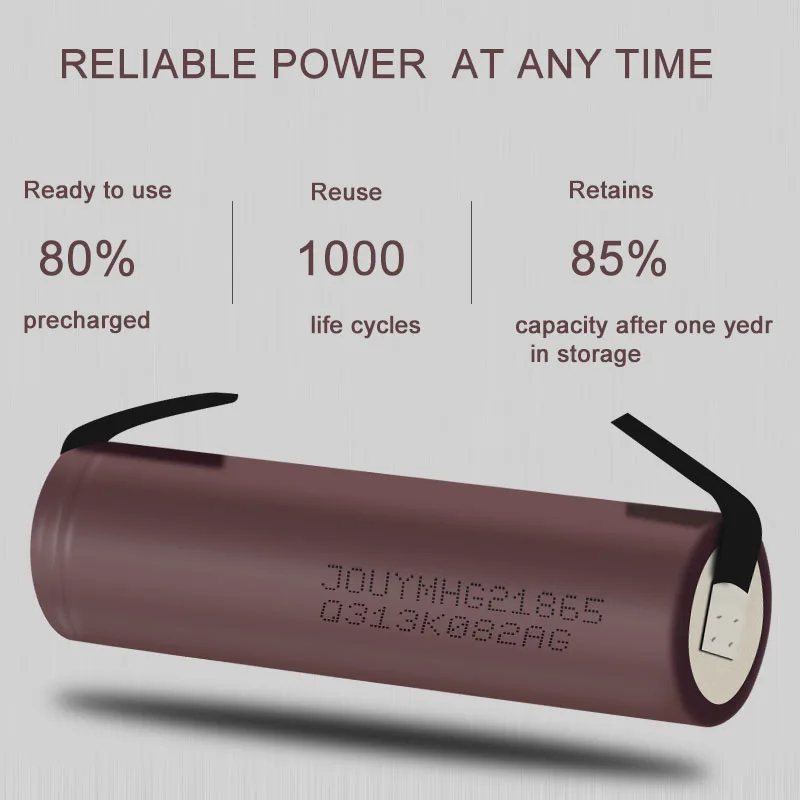 HG2 18650 بطارية 3000mAh 3.7 فولت عالية الطاقة الحالية ليثيوم 30A مفك خلية طاقة