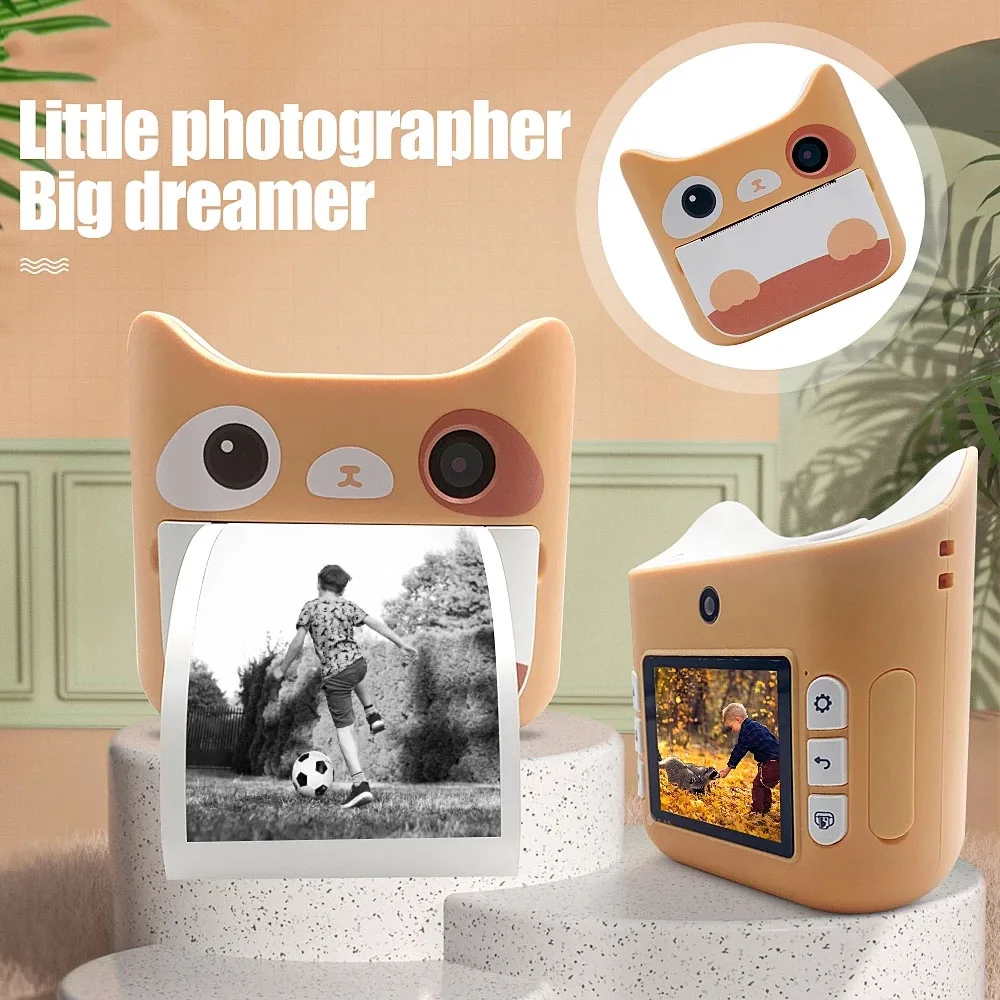 

Children Camera 2.4-inch screen With Print Photos Camera Kids Toys Boy Girl Cute Christmas Gift 1080P Video Digital Camera