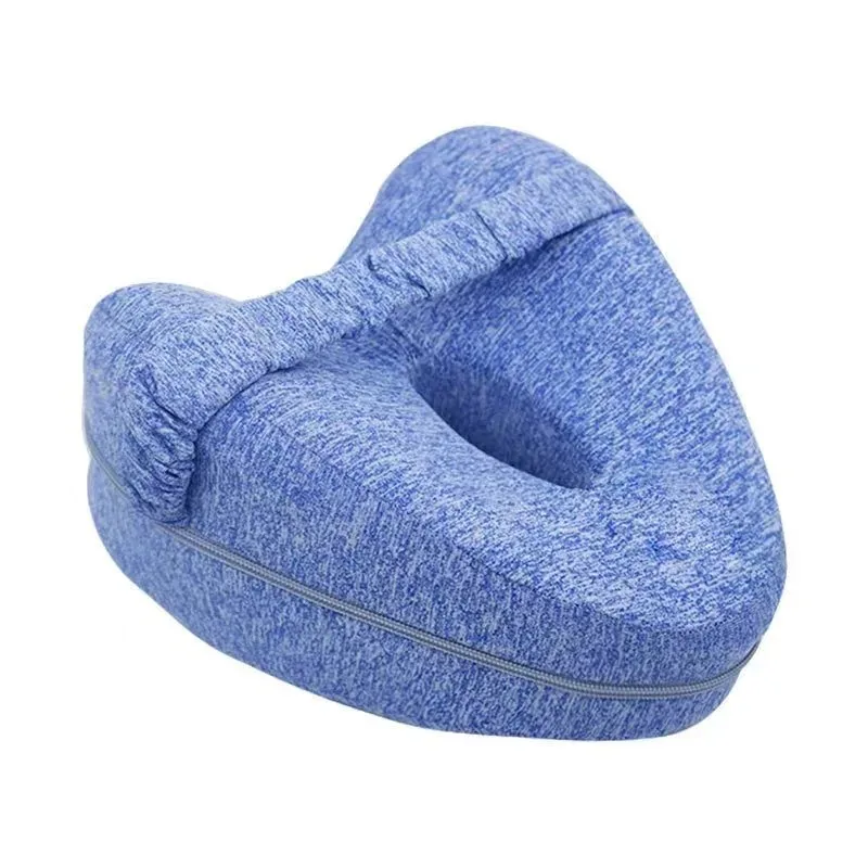 Memory Cotton Leg Pillow Hollow Heart Pregnancy Side Sleeper Sciatica Orthopedic Sciatica Back Hip Relief Pillow For Bed, Sofa