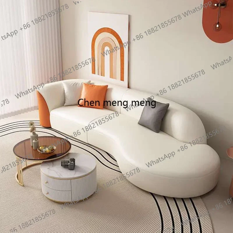 

D182 Lounge Soft Fancy Sofa Chairs Living Room Lazy Simple Wood Floor Sofa Puffs Divano Couch Women Muebles De Sala Trendy Furn