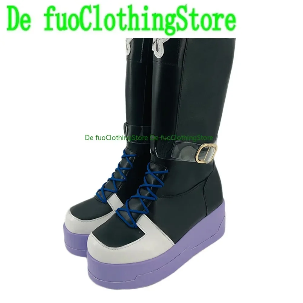 

DefuoClothing Arknights Lingshang Cosplay Shoes Anime Games Halloween Costumes Party Props Shoes
