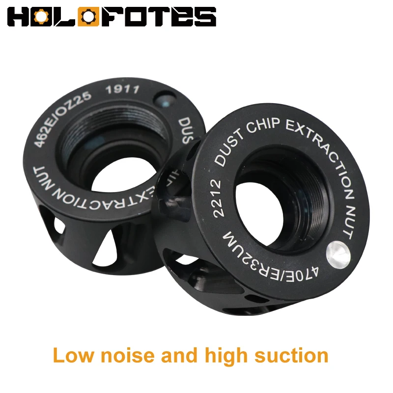 Spindle Dust Removal Nut OZ25 ER20UM ER25UM ER32UM ER40UM Free Wrench 24000RPM Spindle Dust Extractor Nut for CNC Router