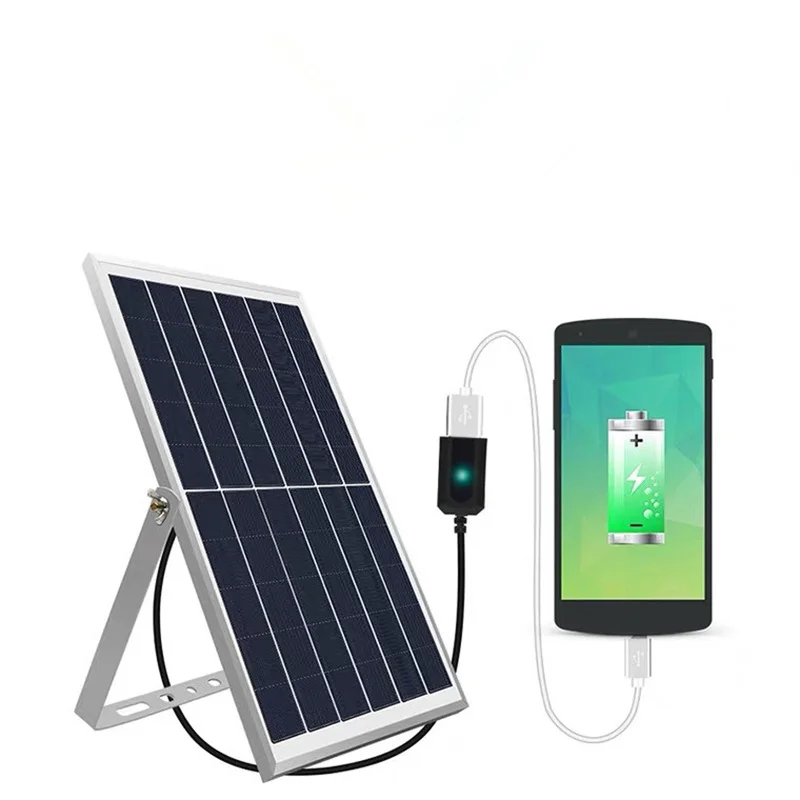 

5V solar panel photovoltaic charging outdoor travel power generation board waterproof USB fast charging power bank portable home