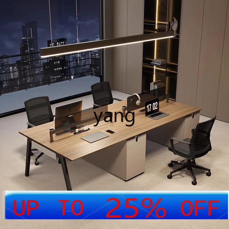 

LMMdesk staff table and chair combination station 4 people 6 people screen office furniture