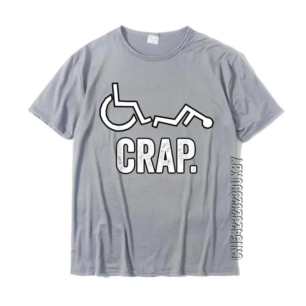 Handicap Wheelchair Funny Fall T-Shirt Cotton Men Tops & Tees Summer Tshirts Summer On Sale