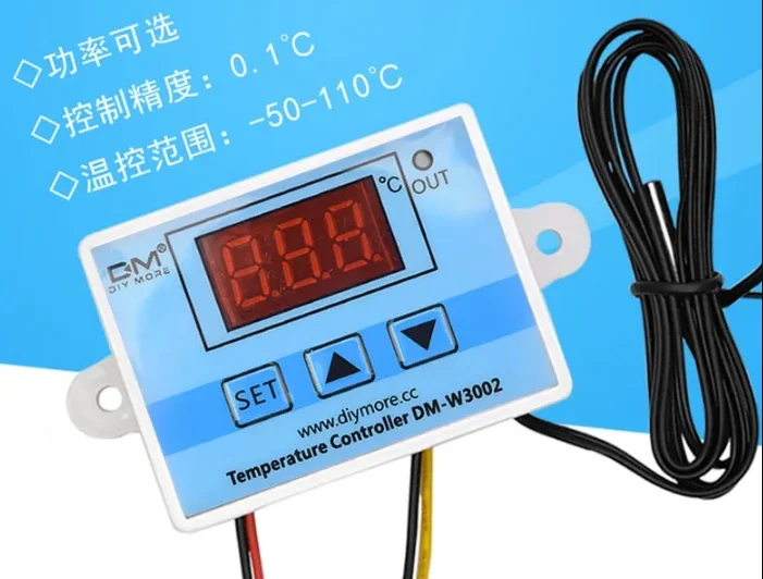 XH-W3002 W3002 AC 110V-220V DC 24V DC 12V Led Digital Thermoregulator Thermostat Temperature Controller Control Switch Meter