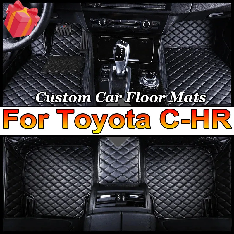 

Кожаные автомобильные коврики для Toyota C-HR CHR 2016 2017 2018 2019 2020, ковры, коврики, коврики, аксессуары для интерьера