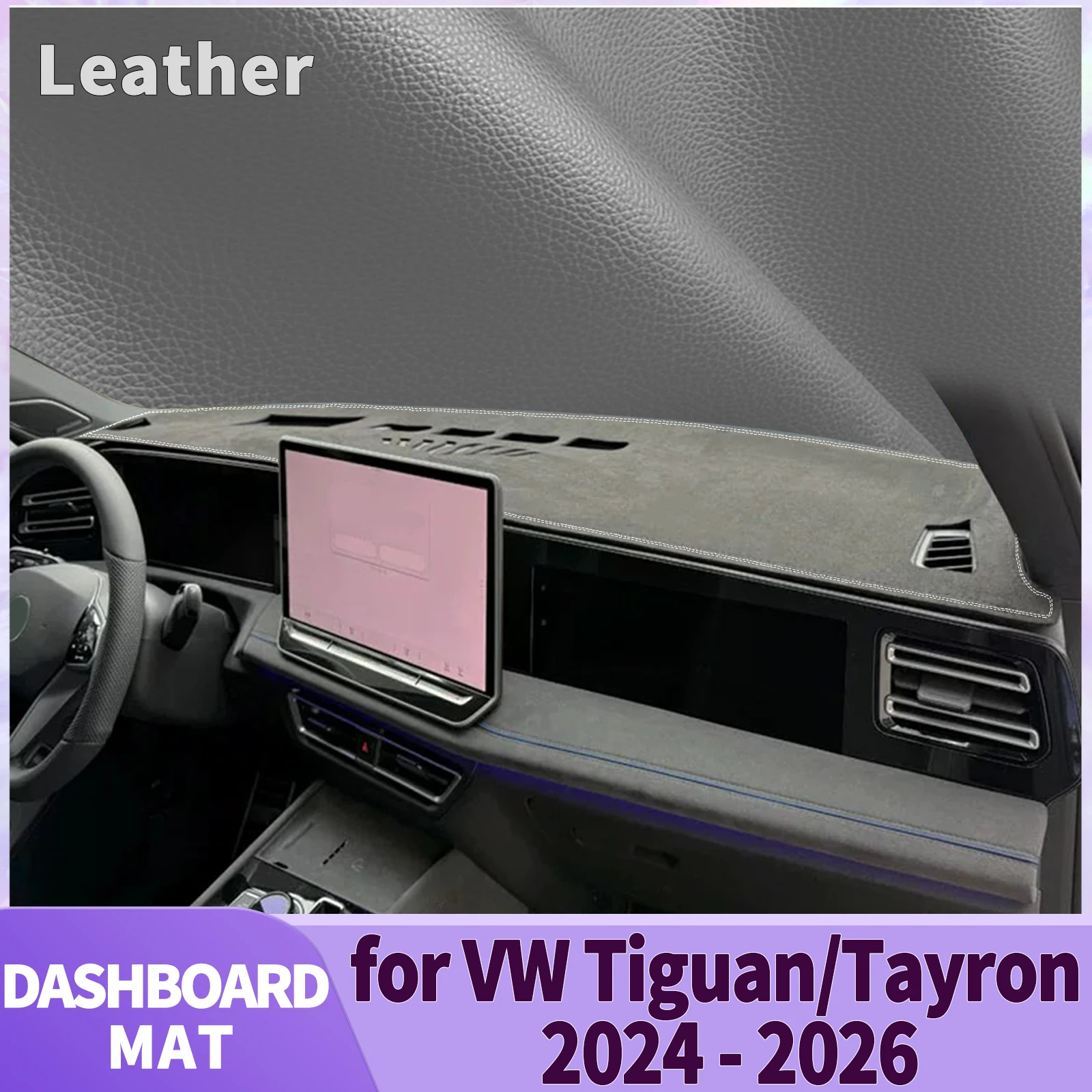 

fit for Volkswagen Tiguan Tayron 2024-2026 2027 Car Dashmat Accessories Dashboard Cover Pad DashMat Sunshade Protective Carpet
