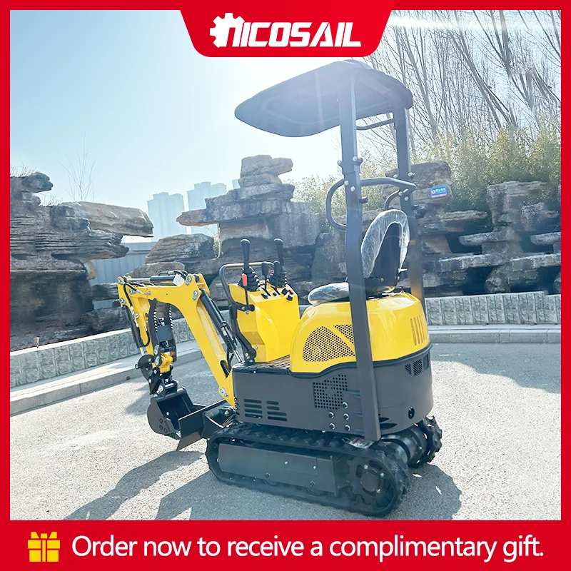 

2026 New Mini Excavator OKW08 Home Backyard Excavator for Garden Drainage System Installation 0.8 Ton 1.2 Ton Micro Digger