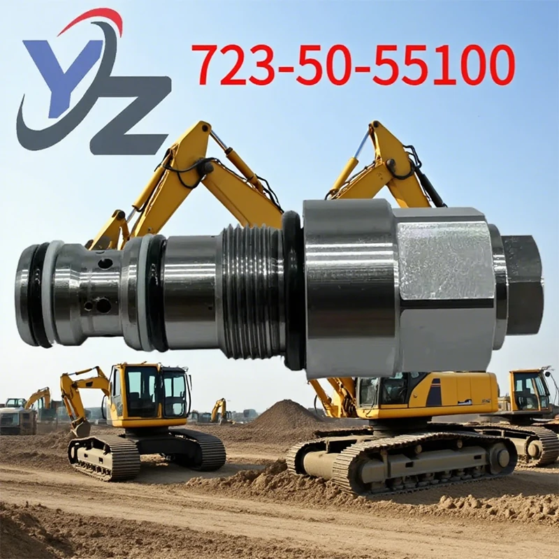 

723-50-55100 Excavator Overflow Valve PC120-6 Main Relief Valve for Komatsu 7235055100