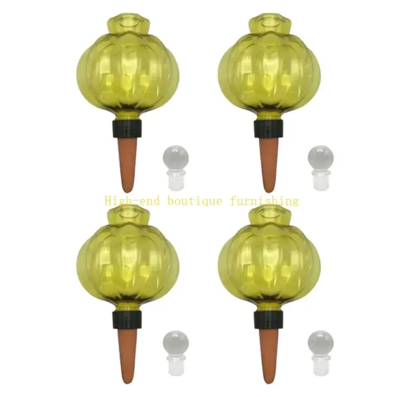 L9NB See-Through Water Holder Bulb Set for Pots with Clay Tip Waterer for Indoor Displays, Routine Watering and Desk Use
