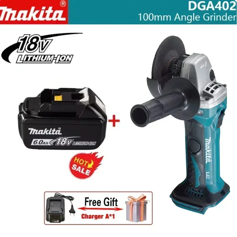 Makita Cordless Angle Grinder DGA402Z / DGA402 18V LXT Lithium-Ion Multifunctional Electric Grinding Cutting Machine Power Tool