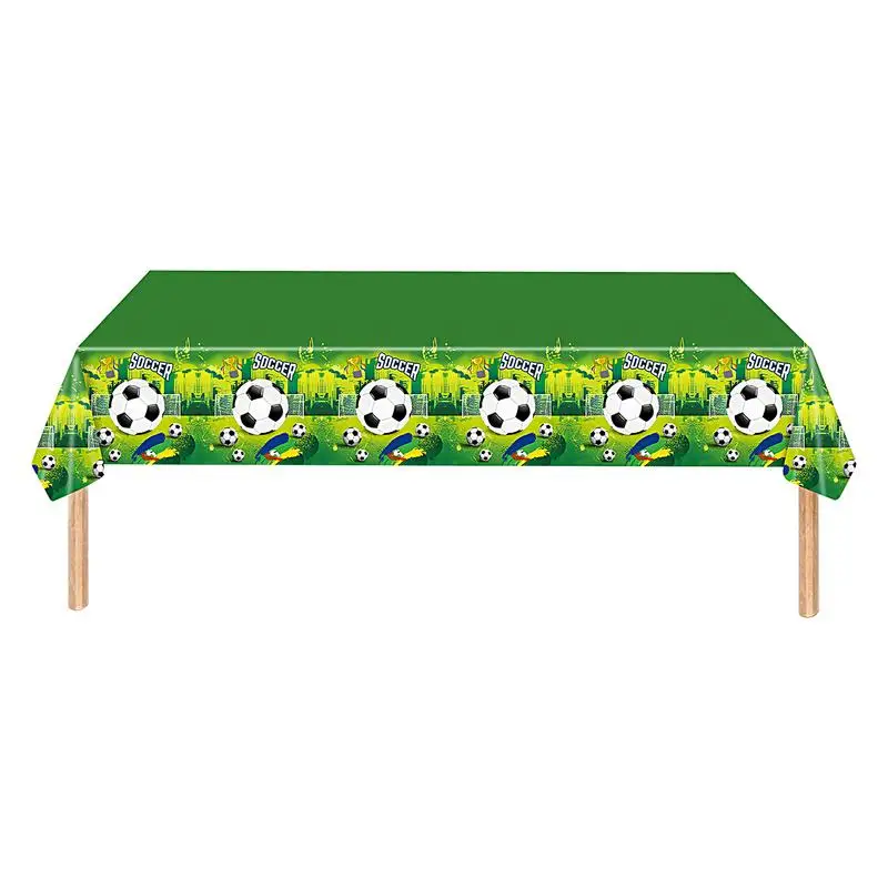 Football Party Table Cloth Rectangular Football Touchdown Table Cover 51x86 Inch Home Decoration Photo Backdrops Gameday