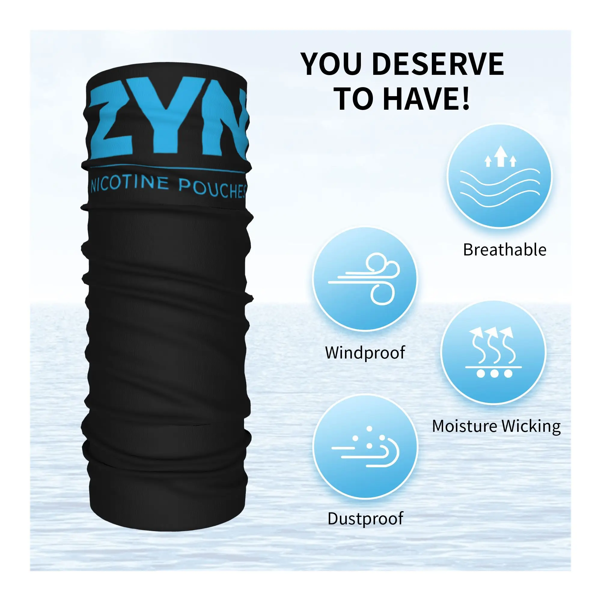 وشاح قناع مطبوع للرقبة من Zyn Bandana، أغطية رأس متعددة الوظائف لركوب الخيل للجنسين والكبار طوال الموسم