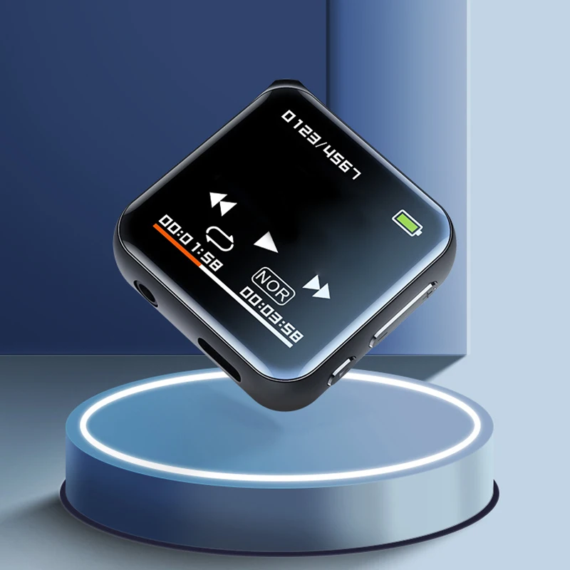 Wireless MP3 Player with Integrated Speaker FM Radio Voice Recorder E Book Reader Alarm Clock and 128GB Memory Card Support