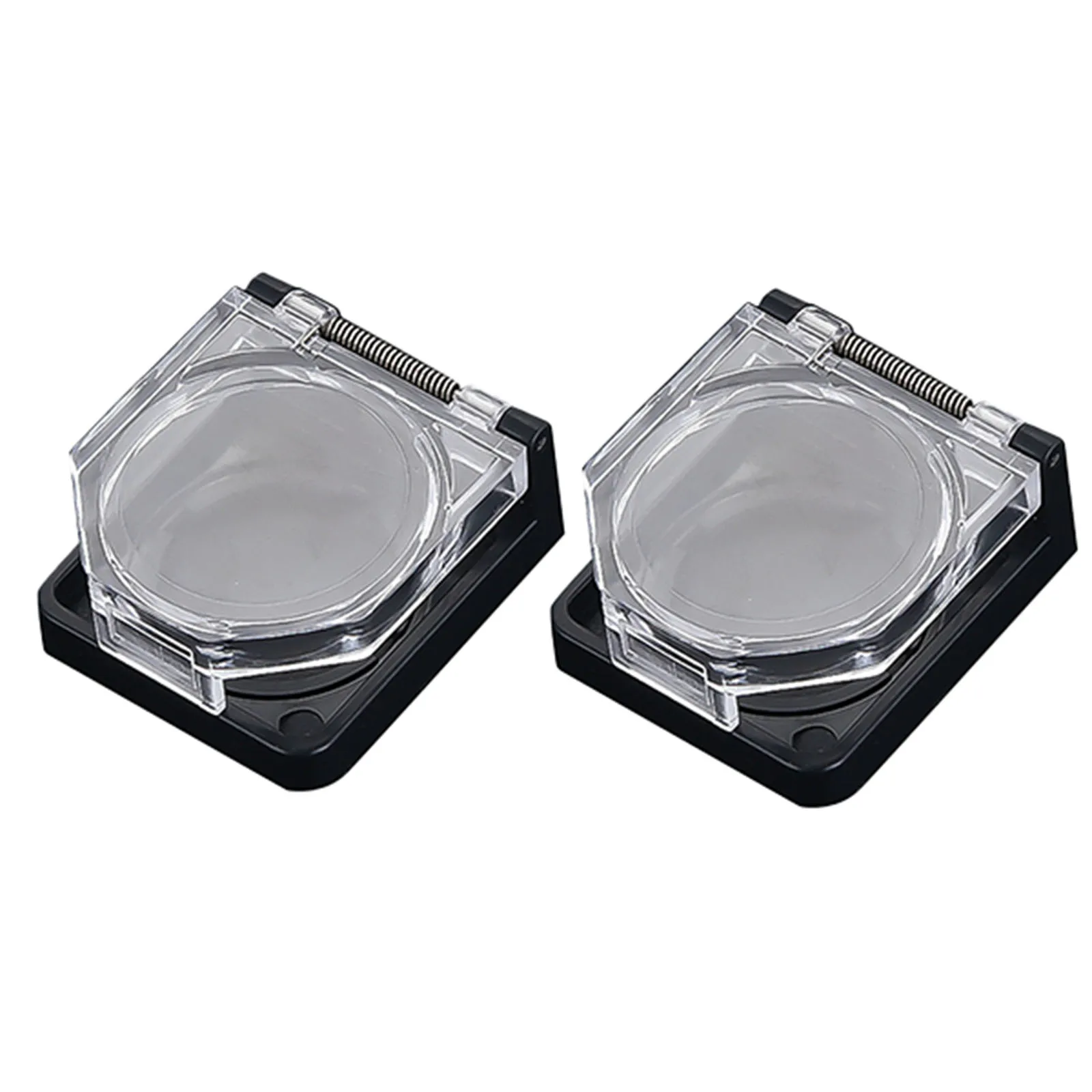 For Server Units 22mm Switch Cover Push Button Protective Cover Clear And Black Design Installation Without Tools