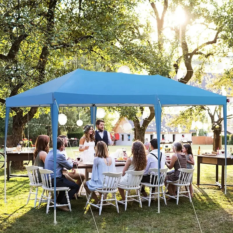 Gazebo Awning 3x6m Waterproof Folding Carport Tent Outdoor Party Event Tent with 6 Removable Sidewalls 9.84 ft X 19.69 ft