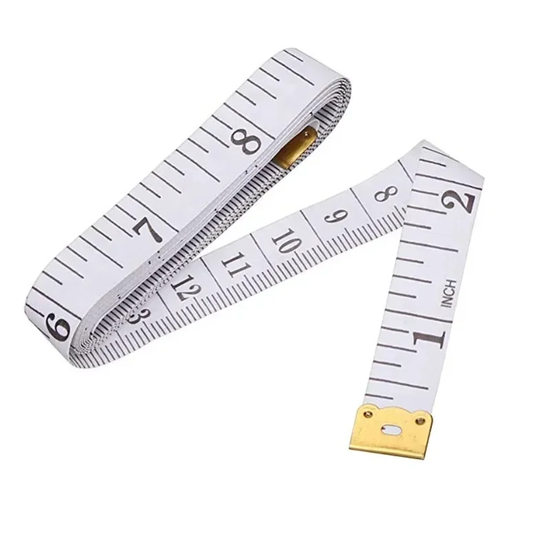 Hot Sell  150cm/60" Body Measuring Ruler Sewing Tailor Tape Measure Centimeter Meter Sewing Measuring Tape Soft Random Color
