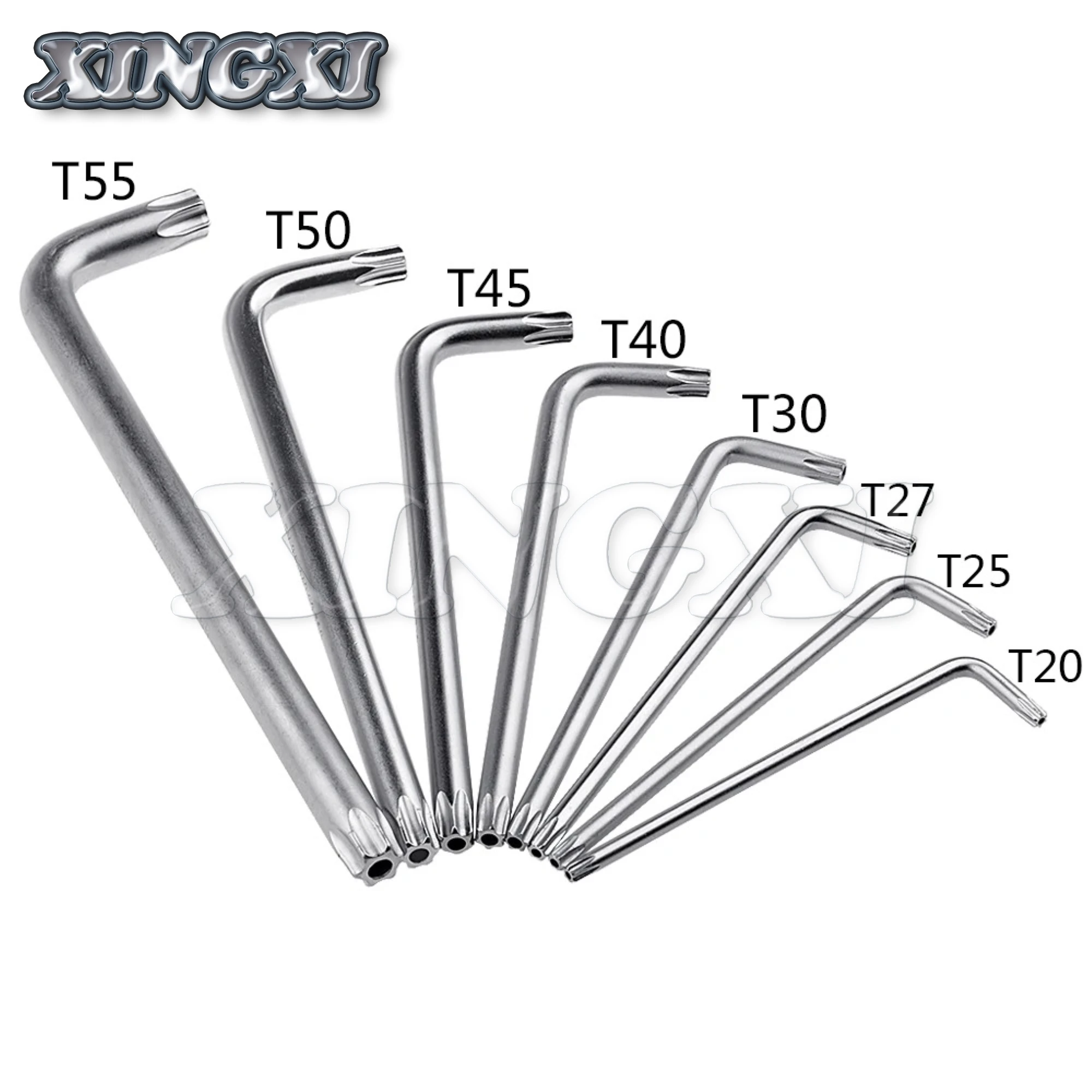 Xingxi Torx Wrench T20 T25 T27 T30 T40 T45 T50 T55 Wrench for Fixed Modified Remove Screw Bolt Tool