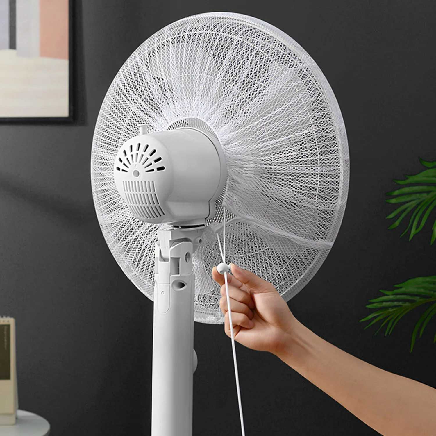 1PC Fan Dust Cover  Electric Fan Dust Protection Cover Floor Fan Fully Enclosed Fan Cover 40-50cm Universal