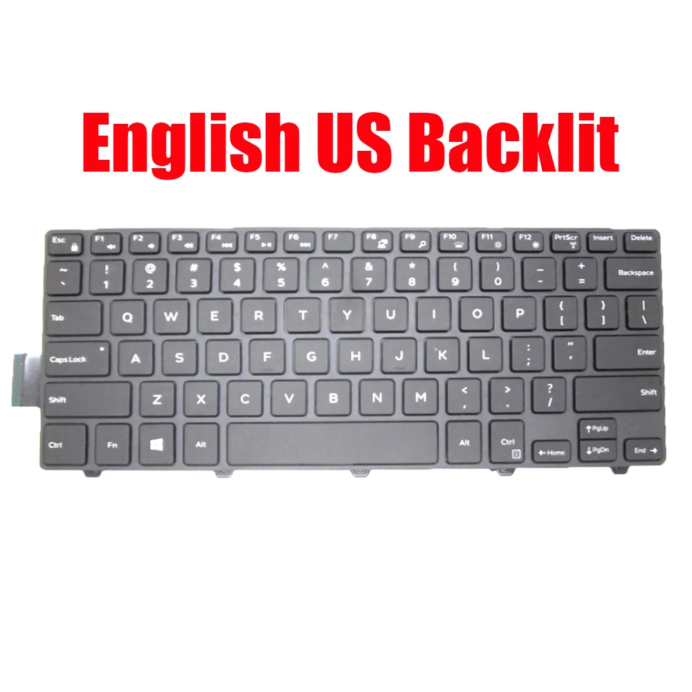 

US Keyboard For DELL For Inspiron 5442 5445 5447 5448 5451 5452 5455 5457 5458 5459 5443 5468 7447 021H9J 21H9J 050X15 50X15